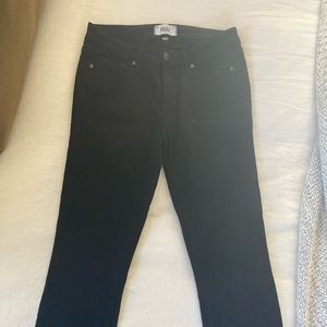 Paige black crop skinny jeans